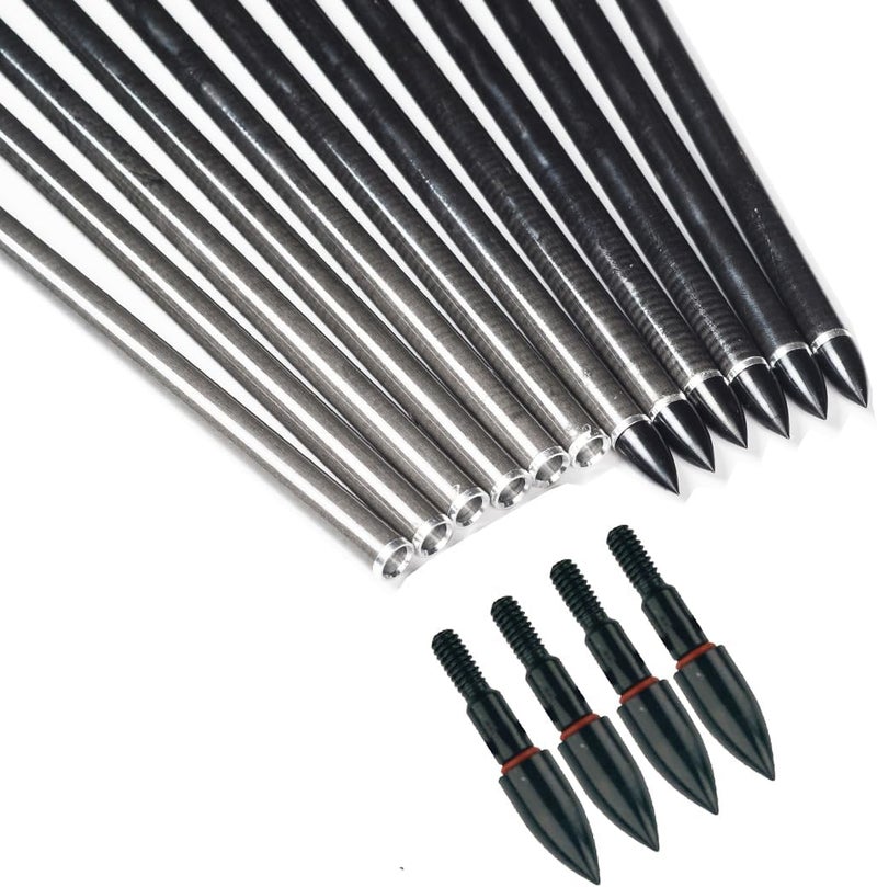 Linkboy Archery 12PCS Arrow Points Tips 75 90 100 125 150 200 250 300 350 Grain Broadheads Arrow Head Insert Hunting Archery Accessories Bows - Image 3
